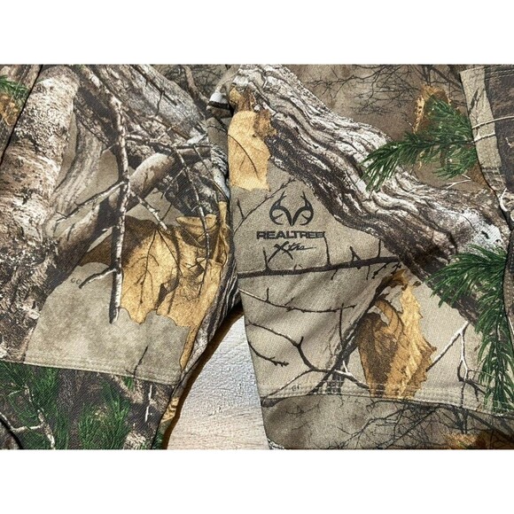 Icebreaker IKA Real Tree XTRA Mens 30X32 BELTED Wool Camo Cargo Hunting Pants - Picture 3 of 13